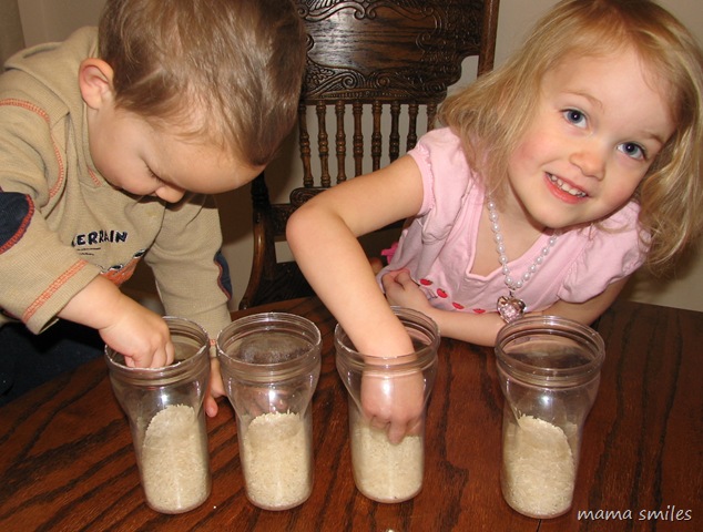 How to easily make your own colored rice for sensory play