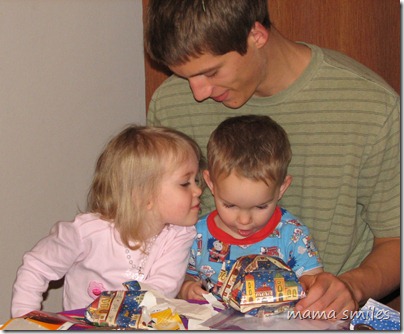 opening gifts