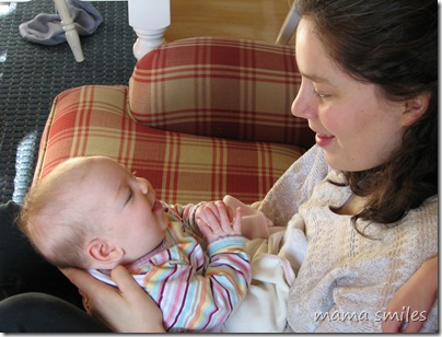 Holding Lily