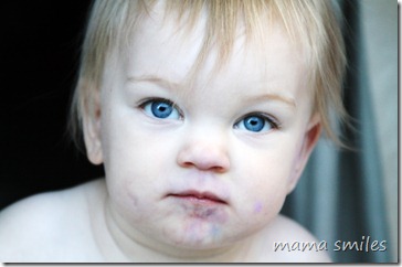Lily may have tasted the chalk...