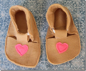 felt shoes for Lily