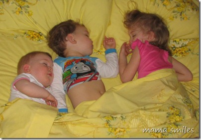 three in a bed