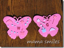 foam butterflies