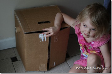 cardboard armoire for doll clothes