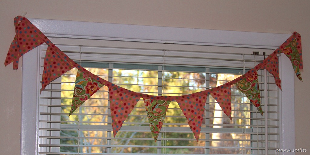 bunting from Deb at Works in Progress