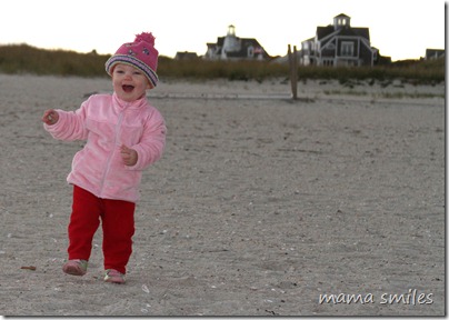 Lily on the beach in Cape Cod