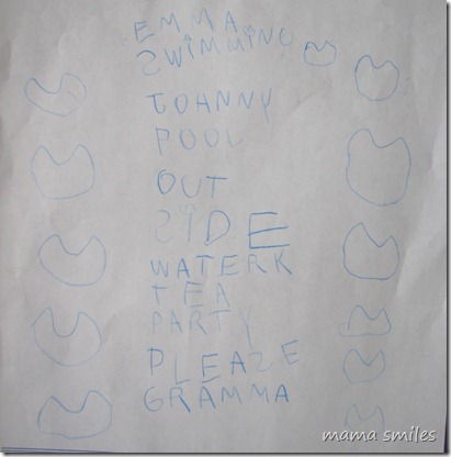 note to gramma