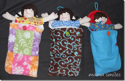 owie doll sleeping bags