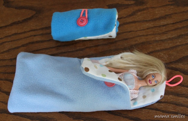 fashion doll sleeping bags