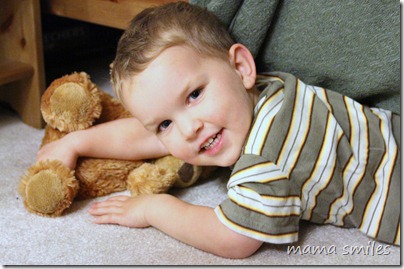 Johnny with his bear