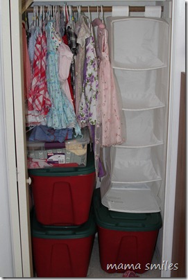 Empty blanket shelves