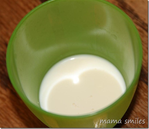 skim milk leftover from making butter