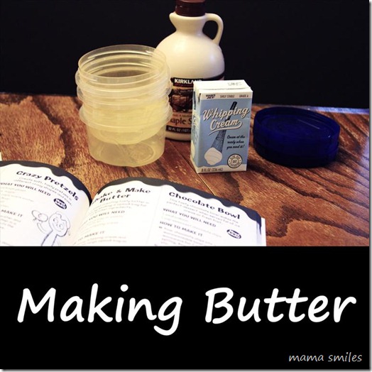making butter
