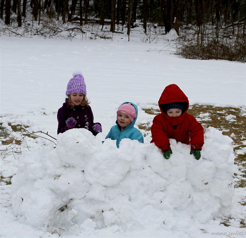 building a snow castle