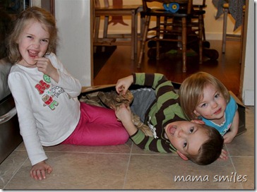 three kids in a box