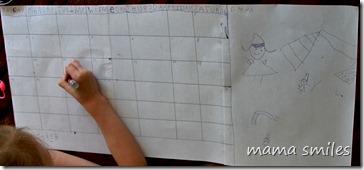 Emma makes a calendar