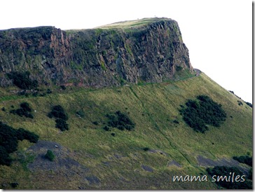 Salisbury Crags on Arthur's Seat in Edinburgh's Holyrood Park