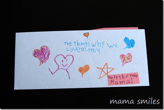 the ways kids show their mothers that they love them