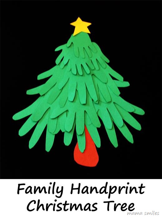 Family Handprint Christmas Tree