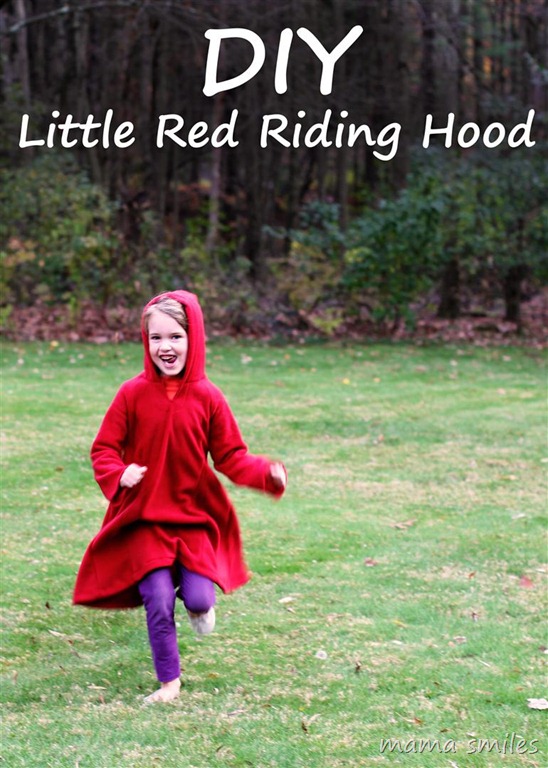 homemade little red riding hood Halloween costume