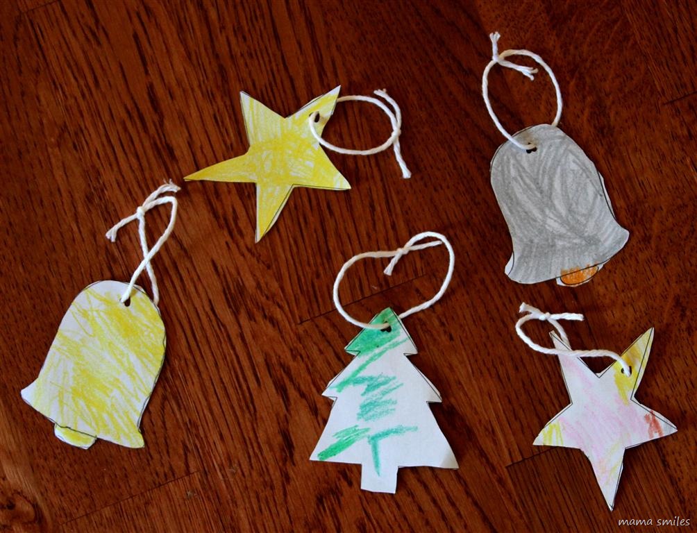 colored Christmas tree ornaments