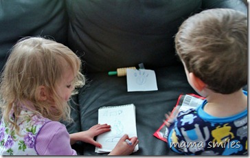 recording the clues in their notebooks