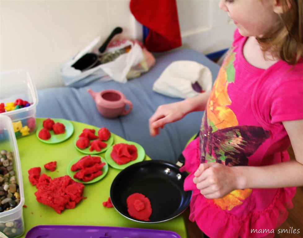 Play dough delicacies by six-year-old Emma