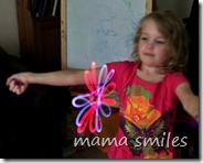 Emma experiments with a Fyrflyz toy