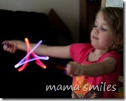 Emma experiments with a Fyrflyz toy