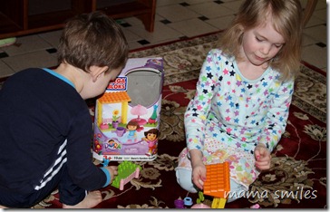 Building with Mega Bloks