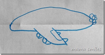 airplane blimp drawing