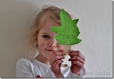 Emma's tree for her dada