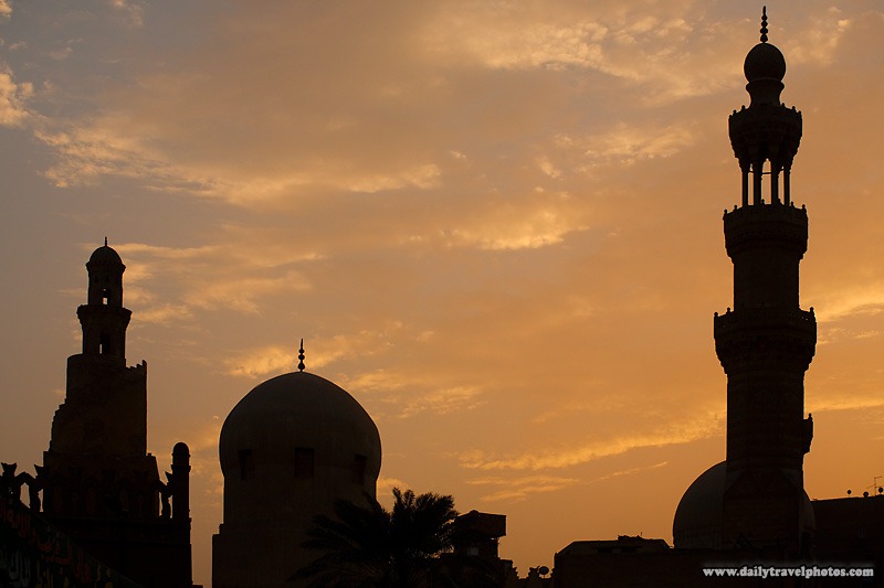 Mosque Ibn Tulun Silhouette Cairo