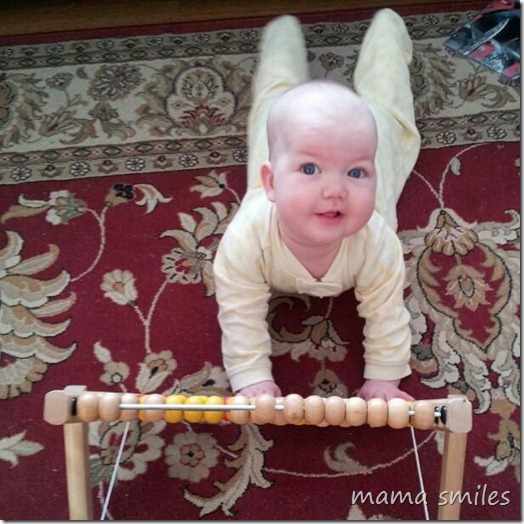 baby math with an abacus