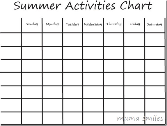 Child Activity Chart