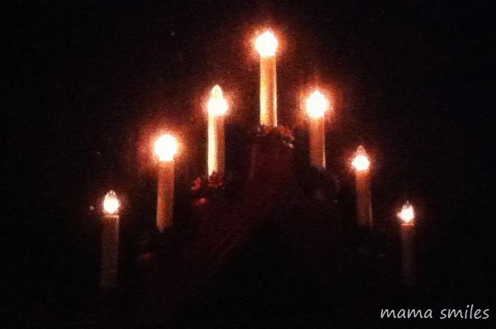 candles to bring light in winter