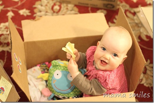 baby play idea: cardboard box
