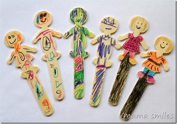 making stick puppets is an easy kids activity that gets kids thinking creatively! From mamasmiles.com
