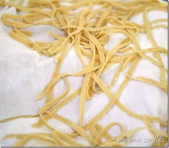 homemade pasta from mamasmiles.com