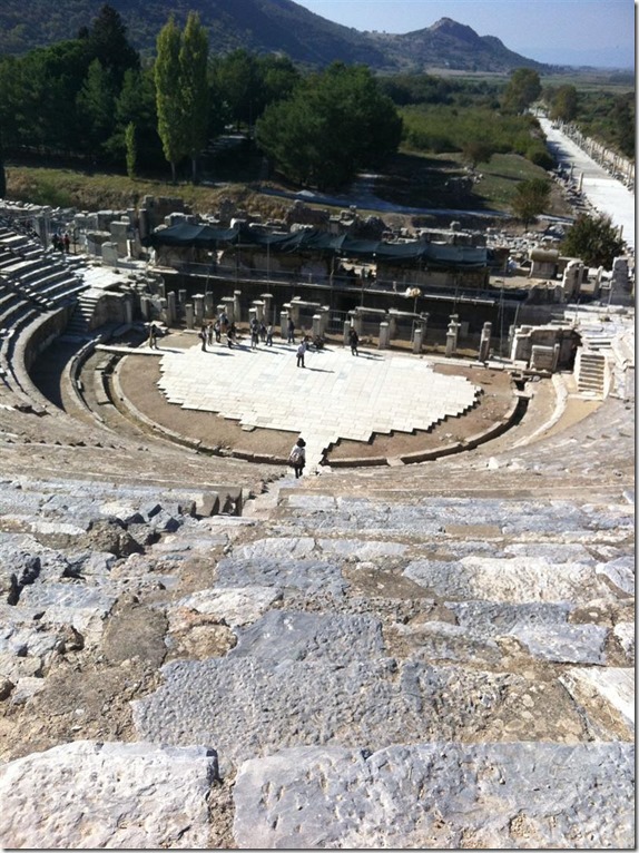 amphitheatre built to seat 15,000 in Ephesus, Turkey