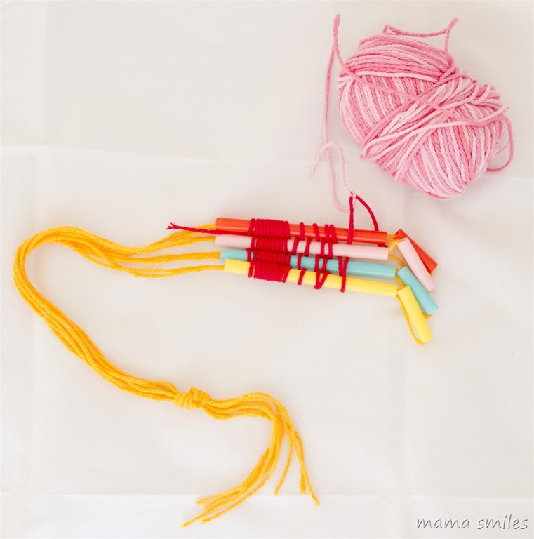 creative fun for kids: straw weaving loom