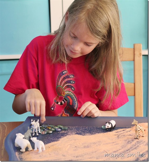 Sensory and pretend play combine for after school fun for kids