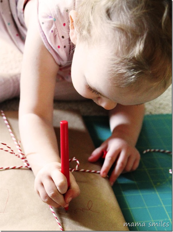 Let kids help wrap and decorate gifts at Christmas time