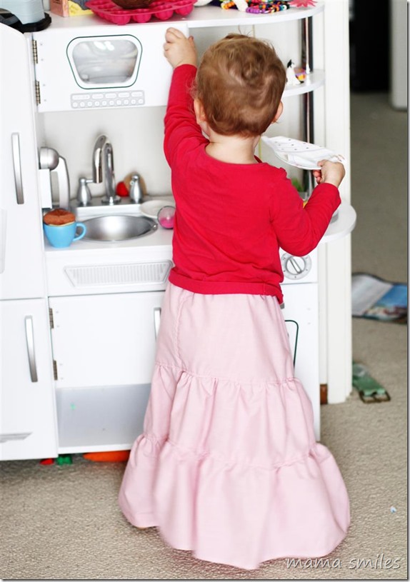 Sierra tiered skirt from the Little One Yard Wonders book
