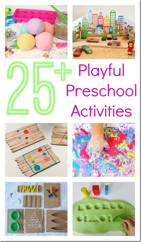Over 25 playful learning activities for preschool aged children