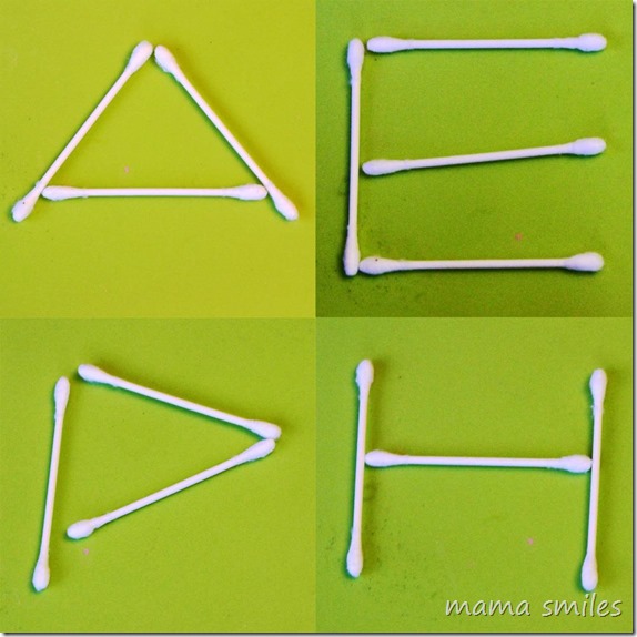 Playing with Q tips - getting creative