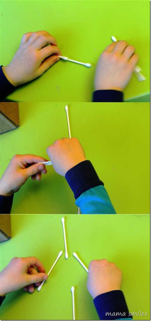 Rainy day fun for kids - what can you make with cotton swabs