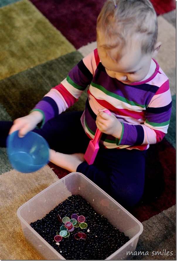 use magnets for a sensory bin treasure hunt - great sensory bin fun!