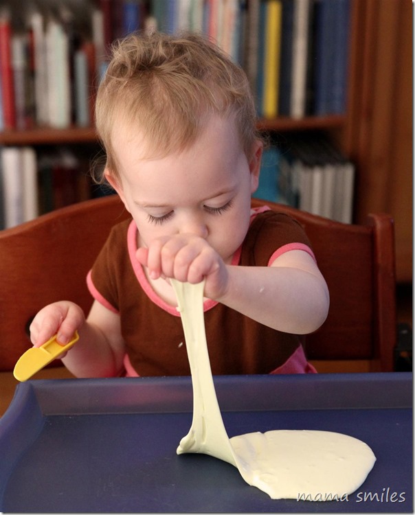 making and playing with Gak - great sensory fun for kids!