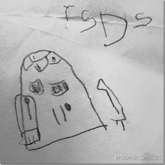 R2D2 drawn by my four-year-old daughter